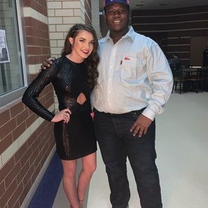 Express Size 2 Black Sequin Dress